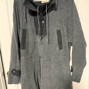 We The Free Charcoal Jacket hoodie / dress pull over with Ebony Details